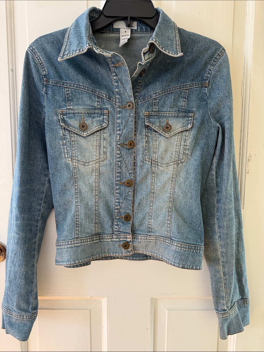 Classic Women's Denim Jacket - Light Blue Jean Jacket